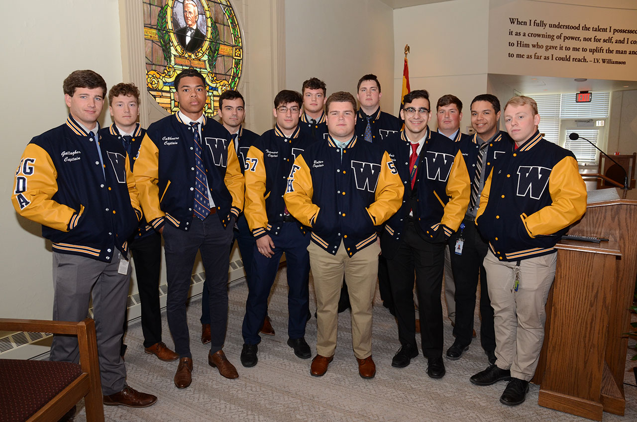 Thirteen Winter/Spring Senior student-athletes earned a Varsity Letterman jacket. (not pictured - Ainsley Doyle)