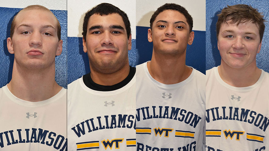 Williamson wrestlers Talon Pisarchuk, Harry Asencio, Alexander Gamble-Williams and Michael Kling are all national ranked in the latest rankings put out by the NCWA.