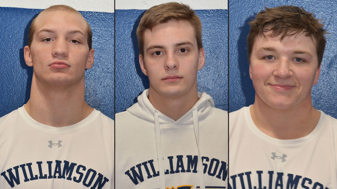 Wrestlers Talon Pisarchuk, Chase Whartnaby and Michael Kling were all named to the 2024 USCAA National All-Academic team.