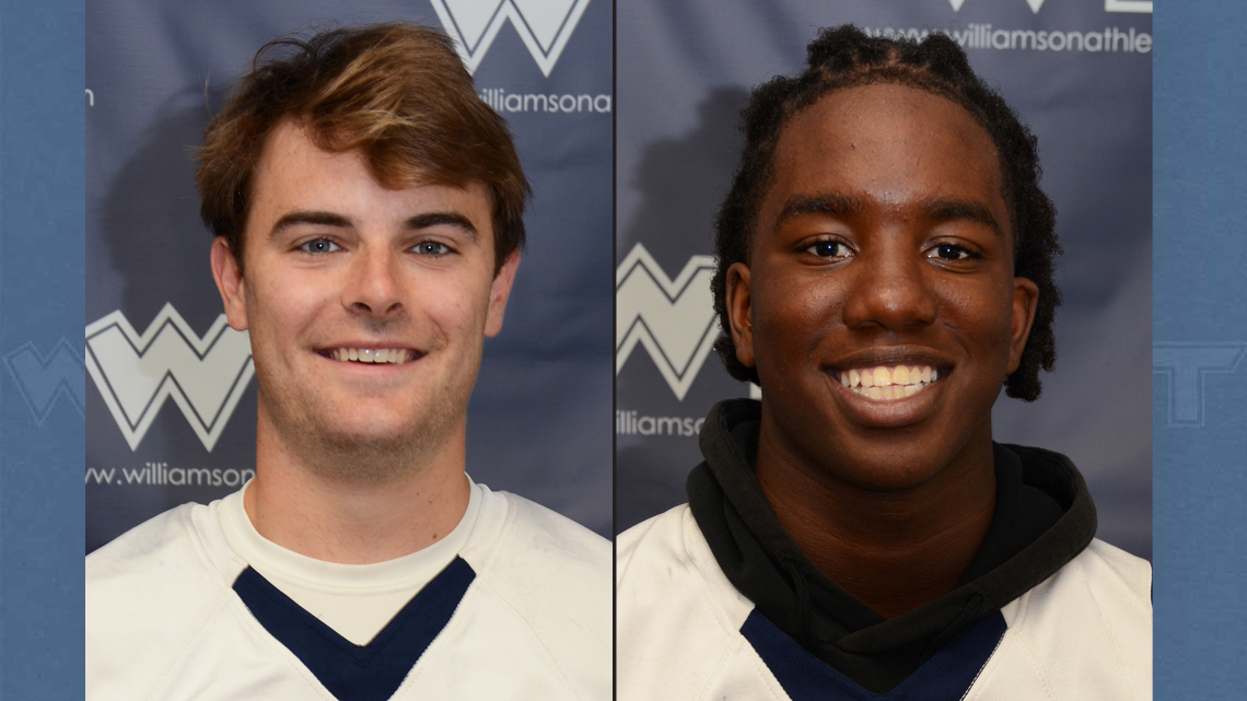 Senior Cooper Conroy and freshman Nasir Simmons were named 2024 Seaboard Conference MVP award winners