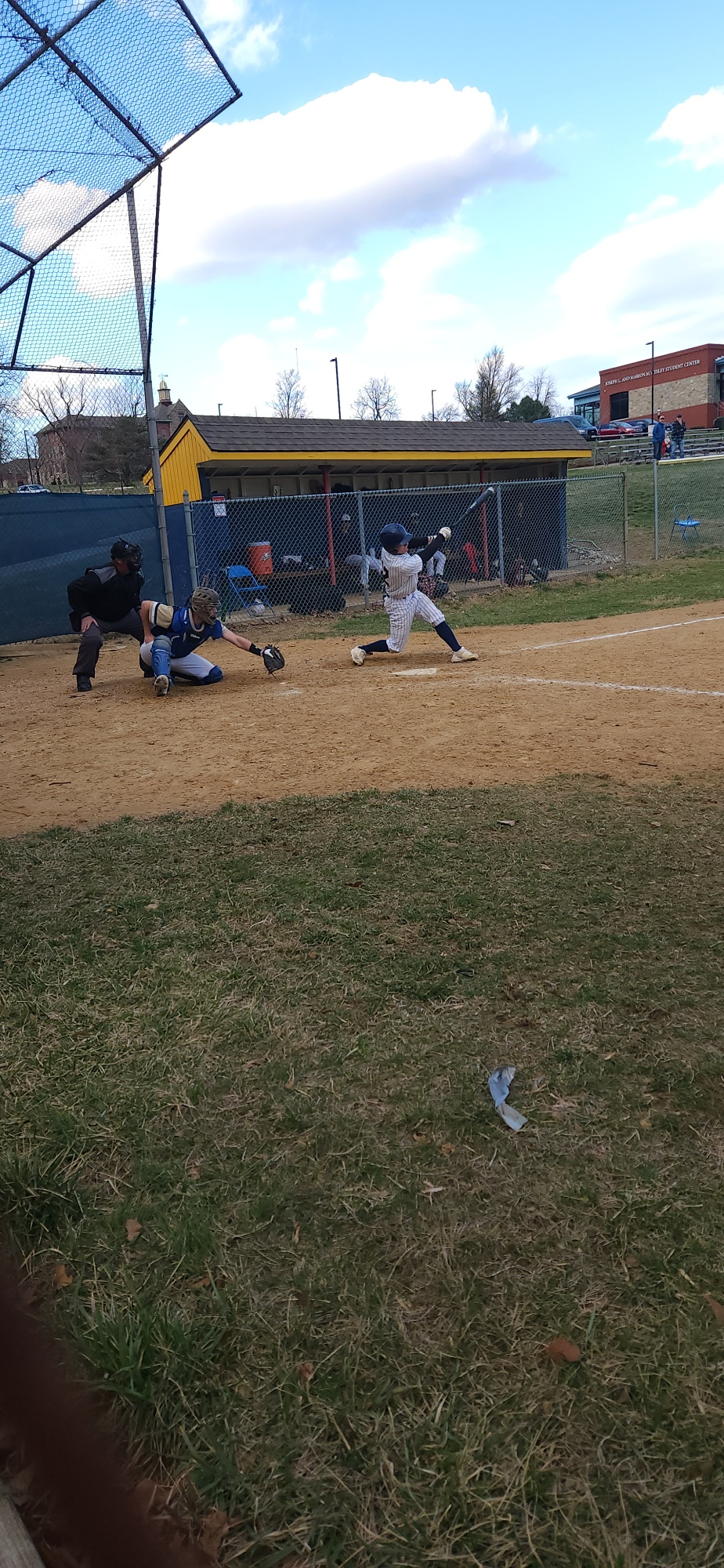 Brandon Fredericksdorf knocks in a run in Williamson's 6-3 win and sweep of Patrick Henry College