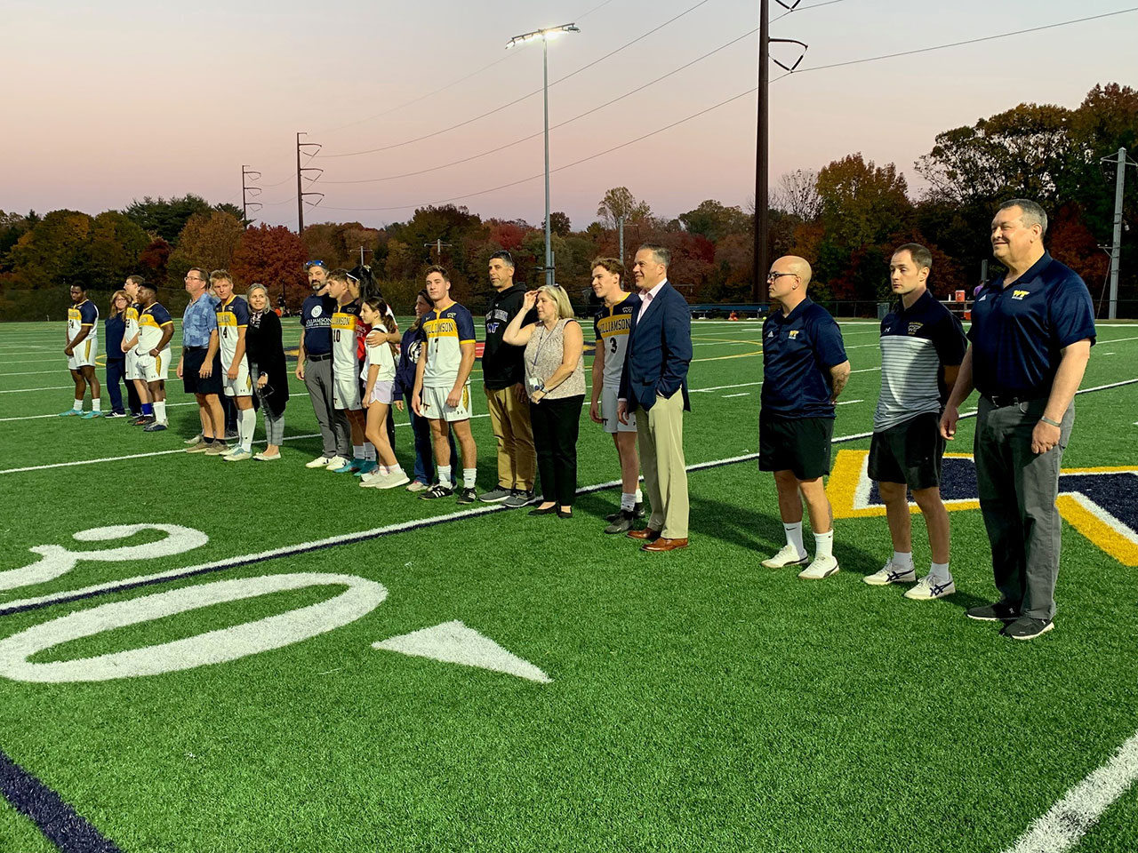 Williamson honored its nine seniors and their family members as part of Senior Night 2024