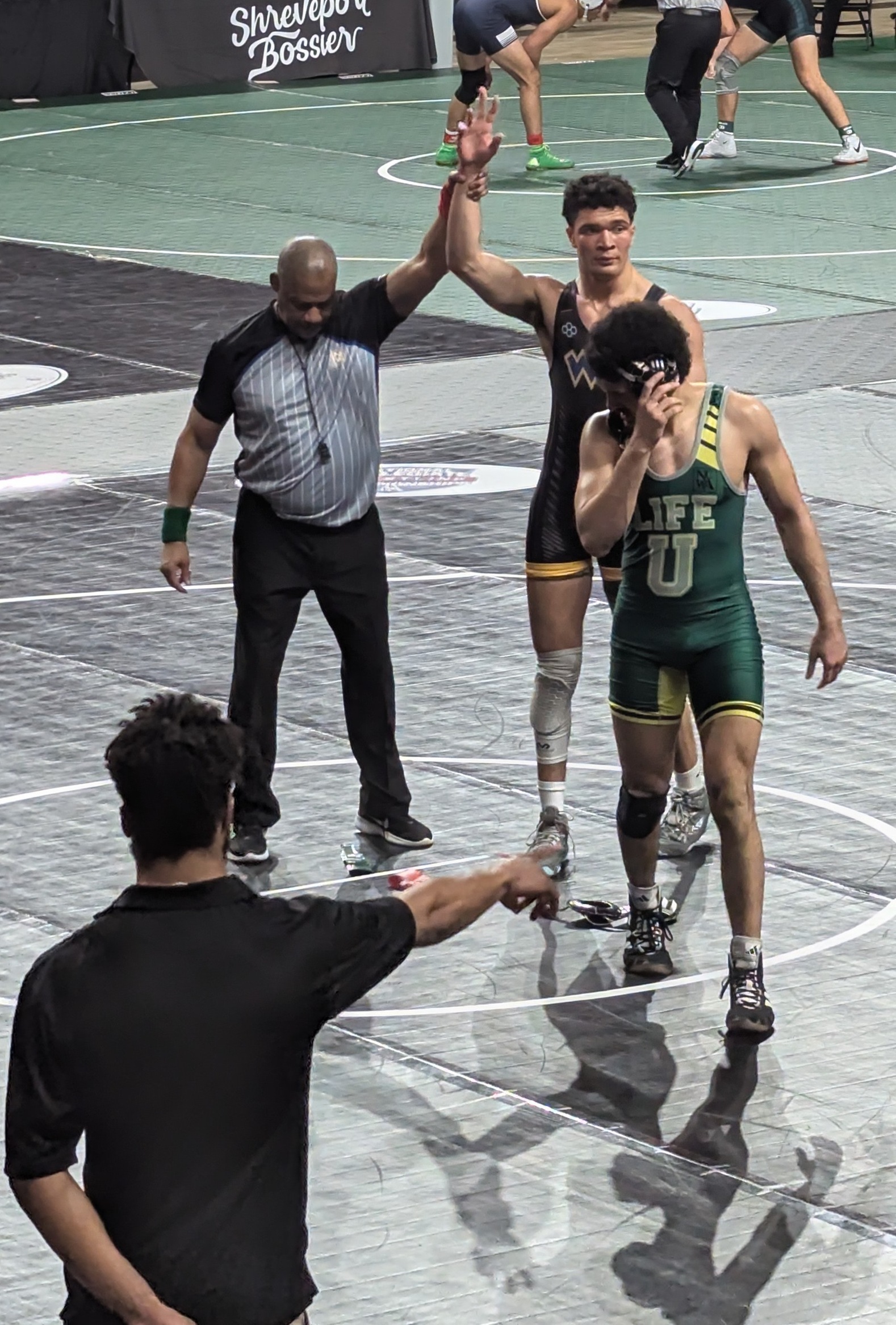 Nurrideen Ahmad-Statts stunned the #2 seed in the 174 lb. weight class to cap of a fine opening day for Williamson at the 2025 NCWA National championships